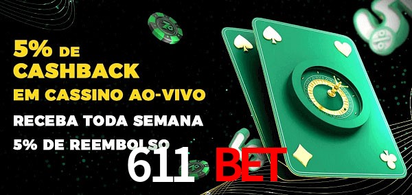 Promoções do cassino ao Vivo 611 bet